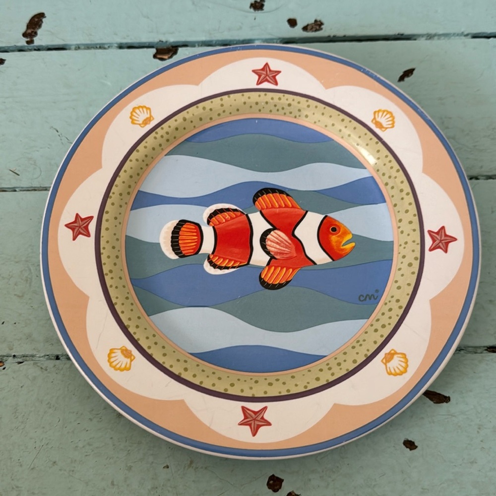 Sakura Coral Reef Claire Murray Clownfish plate 8.2”